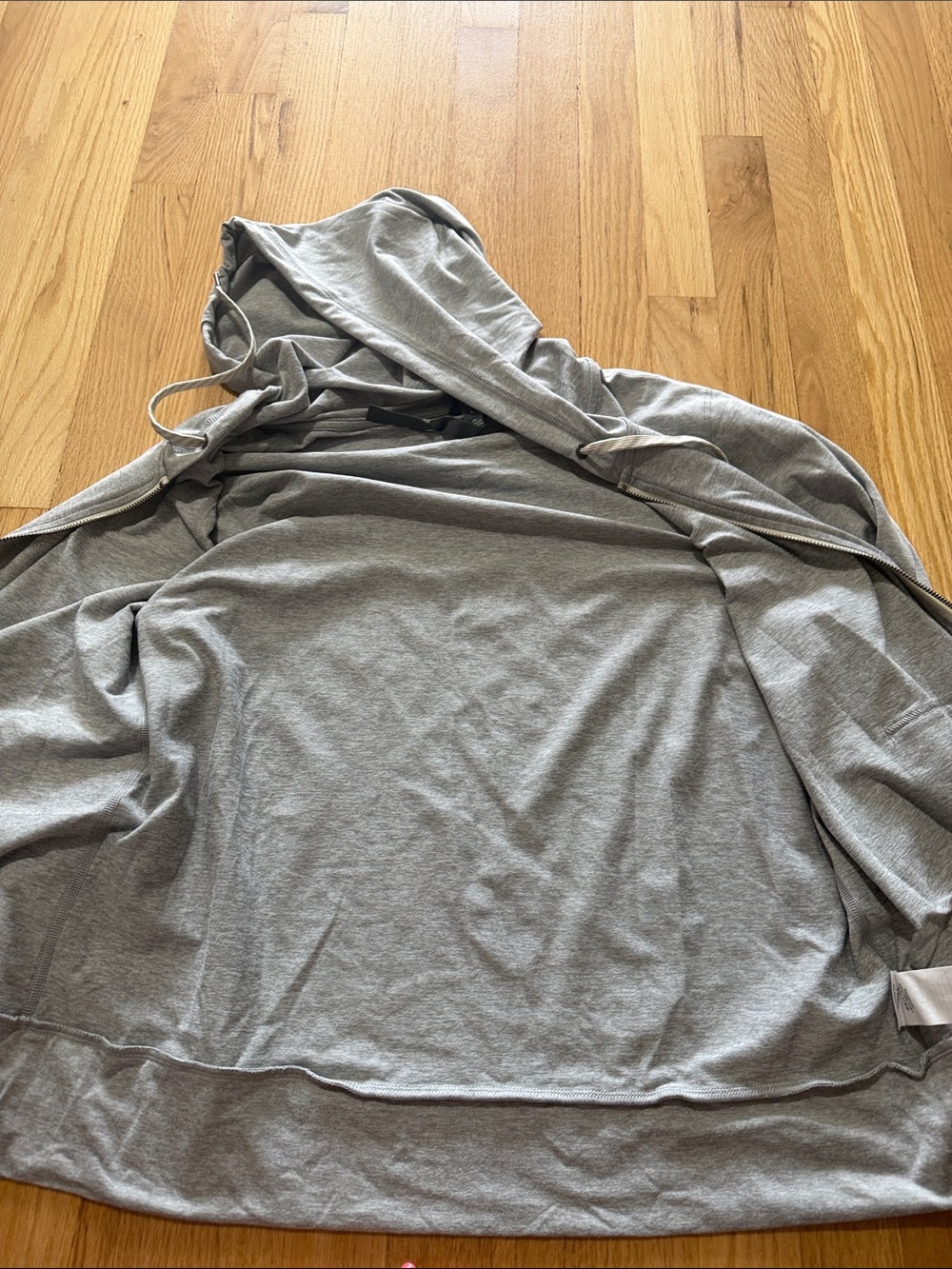 Vuori Halo Performance 2.0 Full Zip Hoodie Pale Grey Heather Sz L - Picture 6 of 6